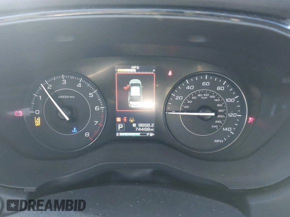 2020 Subaru Impreza with VIN 4S3GKAB61L3600402, listed as a IAAI auction lot 41306036 with 74,468 mi miles and . Bid and sale history available at DreamBid. Image 7.