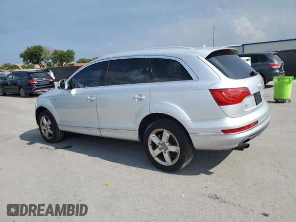 2015 Audi Q7 Premium Plus with VIN WA1LGAFEXFD027316, listed as a Copart auction lot 56501475 with 96,653 mi miles and Clean Title. Bid and sale history available at DreamBid. Image 2.
