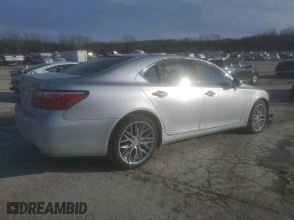 2012 Lexus LS 460 with VIN JTHCL5EF1C5014719, listed as a Copart auction lot 41970505 with Not provided miles and Salvage title. Bid and sale history available at DreamBid. Image 3.