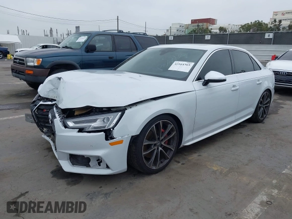 2018 Audi S4 Premium Plus with VIN WAUB4AF4XJA044884, listed as a IAAI auction lot 42164365 with 1 mi miles. Bid and sale history available at carsss.com. Image 17.
