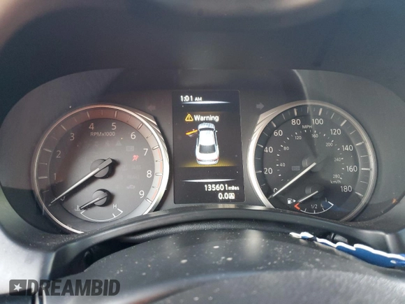 2020 Infiniti Q50 Luxe with VIN JN1EV7AR3LM254928, listed as a Copart auction lot 61452425 with 135,601 mi miles and Salvage title. Bid and sale history available at DreamBid. Image 9.