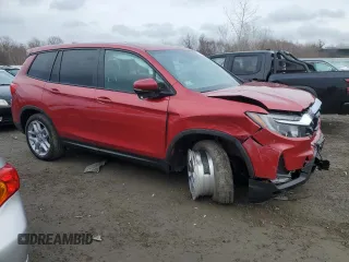 2024 Honda Passport EX-L z VIN 5FNYF8H52RB010348, wystawiony jako Copart lot #47186125 z przebiegiem 27 264 mil mil oraz Szkoda całkowita • Salvage title. Historia ofert i sprzedaży dostępna na DreamBid. Obrazek 4.