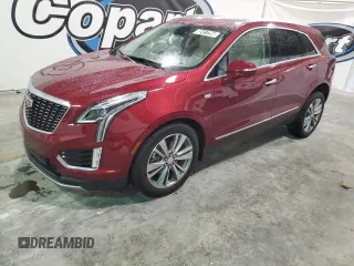 2024 Cadillac XT5 FWD Premium Luxury with VIN 1GYKNCRSXRZ728198, listed as a Copart auction lot 82417294 with 14,163 mi miles and Clean Title. Bid and sale history available at carsss.com. Image 1.