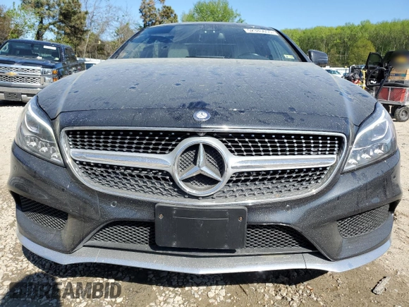 2015 Mercedes-Benz CLS 400 with VIN WDDLJ6HB8FA143919, listed as a Copart auction lot 52385655 with 72,361 mi miles and Salvage title. Bid and sale history available at DreamBid. Image 5.