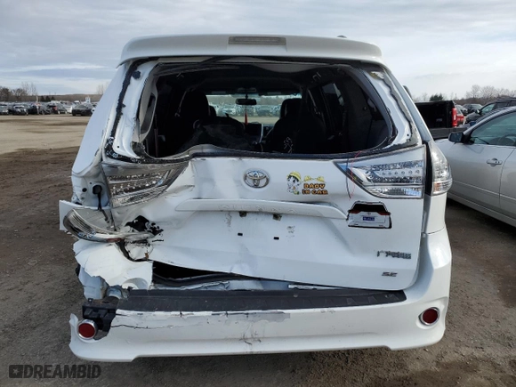 2015 Toyota Sienna SE with VIN 5TDXK3DC6FS562294, listed as a Copart auction lot 80964124 with 97,692 mi miles and Clean Title. Bid and sale history available at carsss.com. Image 6.