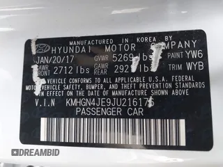 2018 Genesis G80 3.8L z VIN KMHGN4JE9JU216176, wystawiony jako IAAI lot #40976135 z przebiegiem 50 530 mil mil oraz . Historia ofert i sprzedaży dostępna na DreamBid. Obrazek 9.