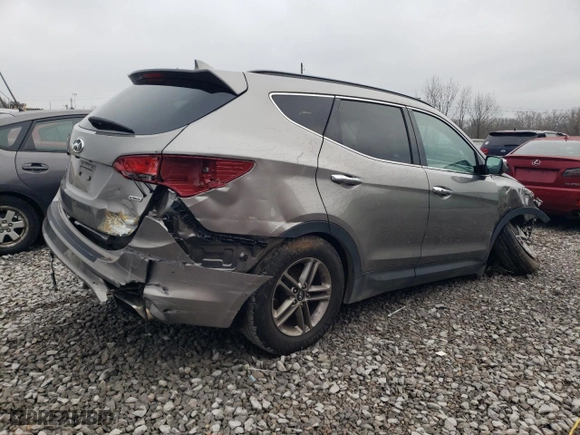 2017 Hyundai Santa Fe Sport 2.4L with VIN 5NMZU3LBXHH035179, listed as a Copart auction lot 44709165 with 0 mi miles and Salvage Title. Bid and sale history available at carsss.com. Image 3.