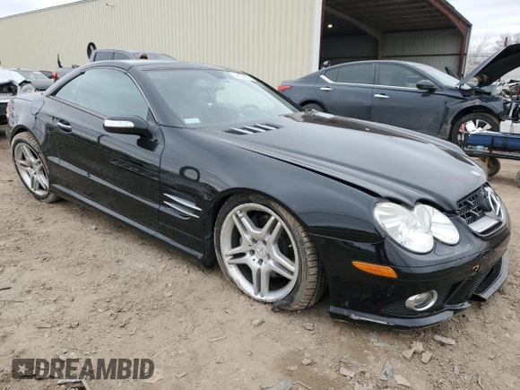2008 Mercedes-Benz SL 550 with VIN WDBSK71F88F139671, listed as a Copart auction lot 42639315 with Not provided miles and Salvage title. Bid and sale history available at DreamBid. Image 4.
