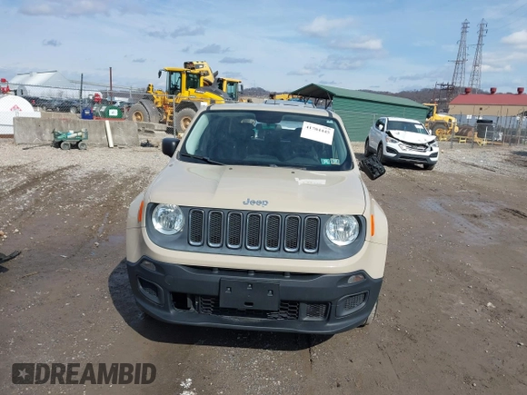 2015 Jeep Renegade Sport with VIN ZACCJBAT4FPC26527, listed as a IAAI auction lot 41704445 with 108,660 mi miles and . Bid and sale history available at DreamBid. Image 12.