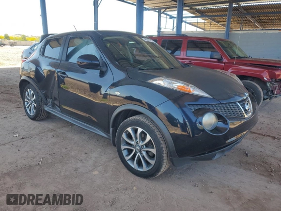 2013 Nissan Juke SV with VIN JN8AF5MR5DT214466, listed as a Copart auction lot 54591425 with 92,734 mi miles and Salvage Title. Bid and sale history available at carsss.com. Image 4.