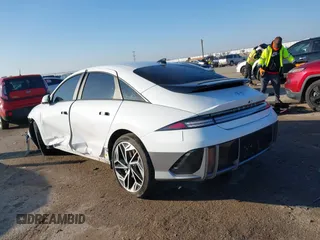 2023 Hyundai IONIQ 6 SEL with VIN KMHM34AA6PA052093, listed as a IAAI auction lot 41233794 with 8,300 mi miles. Bid and sale history available at carsss.com. Image 3.