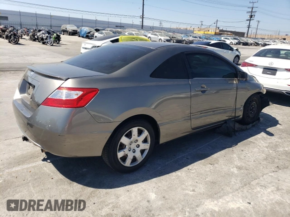 2007 Honda Civic Cpe LX with VIN 2HGFG12697H500484, listed as a Copart auction lot 71108934 with 201,180 mi miles and Salvage Title. Bid and sale history available at carsss.com. Image 3.