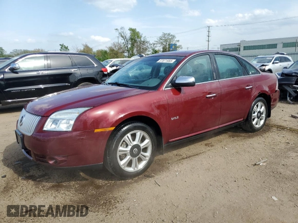 2008 Mercury Sable Premier with VIN 1MEHM42W68G612625, listed as a Copart auction lot 57071955 with Not provided miles and Salvage title. Bid and sale history available at DreamBid. Image 1.