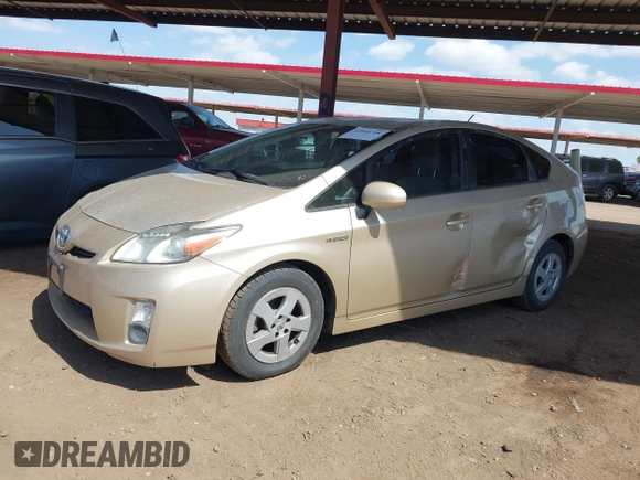 2010 Toyota Prius II with VIN JTDKN3DU9A0160436, listed as a IAAI auction lot 42068708 with 172,664 mi miles. Bid and sale history available at carsss.com. Image 12.