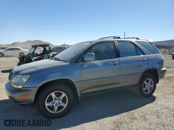 2001 Lexus RX 300 with VIN JTJGF10U410091732, listed as a Copart auction lot 68495234 with 222,902 mi miles and Salvage Title. Bid and sale history available at carsss.com. Image 1.