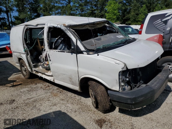 2005 Chevrolet Express Cargo with VIN 1GCFG15X351197863, listed as a Copart auction lot 54821175 with Not provided miles and Salvage title. Bid and sale history available at DreamBid. Image 4.