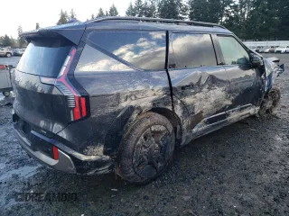2024 Kia EV9 GT-Line with VIN KNDAEFS54R6045163, listed as a Copart auction lot 86515344 with 0 mi miles and Salvage Title. Bid and sale history available at carsss.com. Image 3.