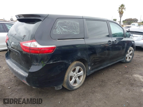 2017 Toyota Sienna L with VIN 5TDZZ3DC5HS872380, listed as a IAAI auction lot 41576831 with 78,716 mi miles and . Bid and sale history available at DreamBid. Image 4.