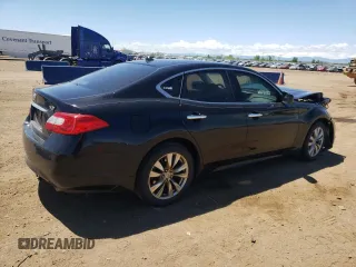 2012 Infiniti M with VIN JN1BY1AP1CM330586, listed as a Copart auction lot 55444854 with 185,935 mi miles and Salvage Title. Bid and sale history available at carsss.com. Image 3.
