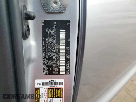 2010 Toyota Tundra с VIN 5TFUW5F14AX124598, выставлен на аукционе Copart как лот 54363625 с пробегом 149 268 миль миль и Списание • Salvage title. История ставок и продаж доступна на DreamBid. Изображение 12.