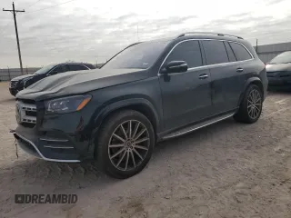2022 Mercedes-Benz GLS with VIN 4JGFF5KE2NA792955, listed as a Copart auction lot 88256945 with 14,652 mi miles and Salvage Title. Bid and sale history available at carsss.com. Image 1.