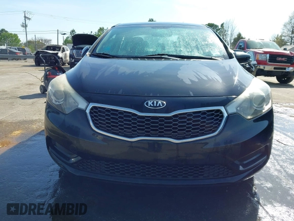 2014 Kia Forte LX with VIN KNAFK4A69E5147424, listed as a IAAI auction lot 41913598 with 117,503 mi miles. Bid and sale history available at carsss.com. Image 12.