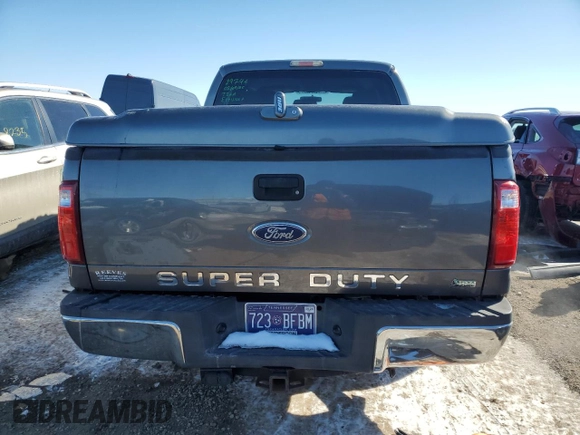 2011 Ford F-250 XL with VIN 1FT7W2A68BEC66321, listed as a Copart auction lot 46033415 with 184,567 mi miles and Salvage Title. Bid and sale history available at carsss.com. Image 6.
