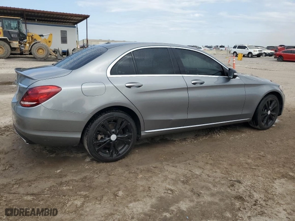 2015 Mercedes-Benz C-Class C 300 with VIN 55SWF4JB2FU088994, listed as a Copart auction lot 52219555 with 158,461 mi miles and Clean Title. Bid and sale history available at carsss.com. Image 3.
