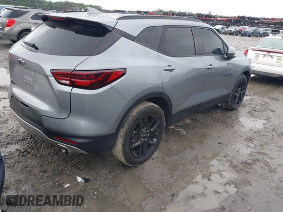 2024 Chevrolet Blazer LT with VIN 3GNKBDR4XRS136956, listed as a IAAI auction lot 42404333 with 19,976 mi miles and . Bid and sale history available at DreamBid. Image 4.