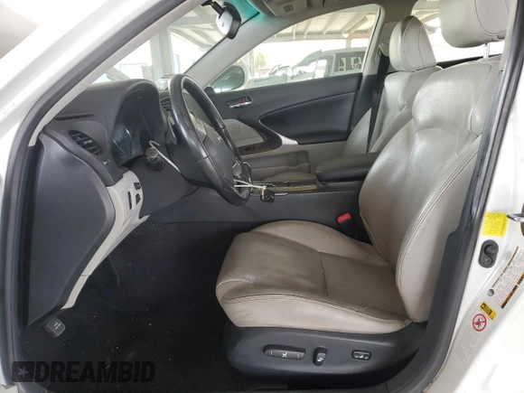 2012 Lexus IS 250 with VIN JTHBF5C26C5181502, listed as a Copart auction lot 47047335 with 184,726 mi miles and Salvage Title. Bid and sale history available at DreamBid. Image 7.