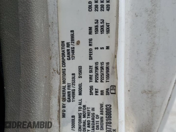 2007 GMC Canyon SLE1 z VIN 1GTCS199778168003, wystawiony jako Copart lot #58321115 z przebiegiem 217 161 mil mil oraz Czysty tytuł • Clean title. Historia ofert i sprzedaży dostępna na DreamBid. Obrazek 12.