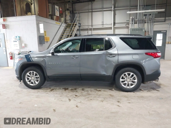 2021 Chevrolet Traverse LT Cloth with VIN 1GNERGKW3MJ198506, listed as a IAAI auction lot 42117506 with 56,659 mi miles and . Bid and sale history available at DreamBid. Image 14.