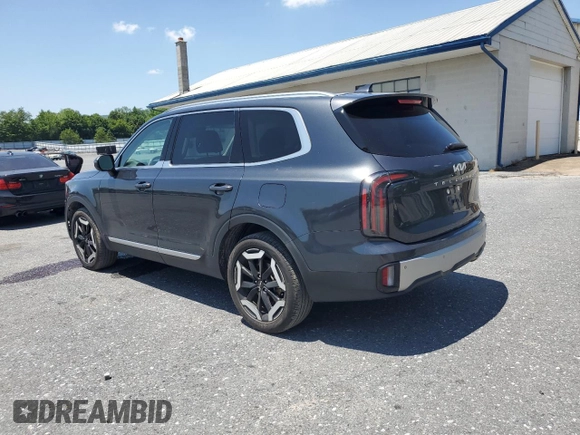 2024 Kia Telluride EX with VIN 5XYP3DGC0RG483526, listed as a Copart auction lot 62360355 with 13,498 mi miles and Salvage title. Bid and sale history available at DreamBid. Image 2.