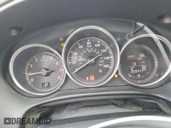2015 Mazda CX-5 Touring with VIN JM3KE4CY6F0434538, listed as a Copart auction lot 54966145 with 209,447 mi miles and Clean Title. Bid and sale history available at DreamBid. Image 9.