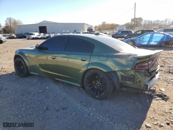 2022 Dodge Charger SRT Hellcat Widebody with VIN 2C3CDXL92NH136142, listed as a Copart auction lot 77452354 with 9,386 mi miles and Salvage Title. Bid and sale history available at carsss.com. Image 2.