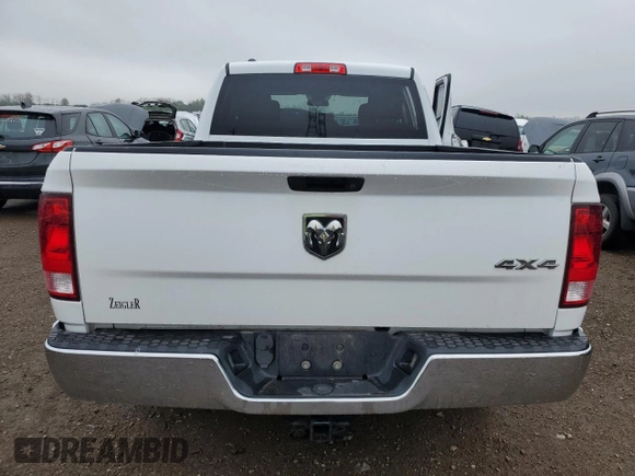2017 Ram 1500 ST with VIN 1C6RR7FG0HS692634, listed as a Copart auction lot 55267935 with 108,408 mi miles and Salvage title. Bid and sale history available at DreamBid. Image 6.