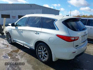 2015 Infiniti QX60 with VIN 5N1AL0MN8FC556612, listed as a IAAI auction lot 40869573 with 147,650 mi miles and . Bid and sale history available at carsss.com. Image 3.