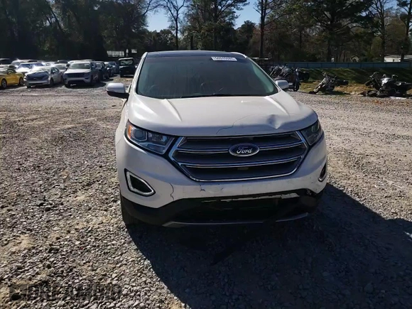 2017 Ford Edge Titanium with VIN 2FMPK4K88HBC47677, listed as a Copart auction lot 50040085 with 37,522 mi miles and Salvage Title. Bid and sale history available at carsss.com. Image 12.