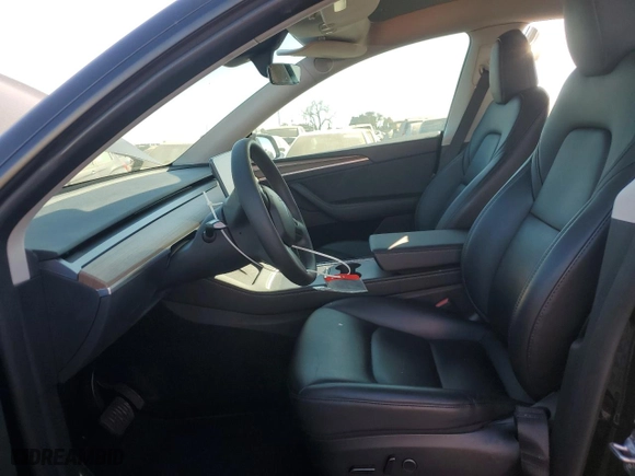 2023 Tesla Model Y Long Range with VIN 7SAYGAEE3PF833458, listed as a Copart auction lot 41800135 with 44,471 mi miles and Salvage Title. Bid and sale history available at carsss.com. Image 7.