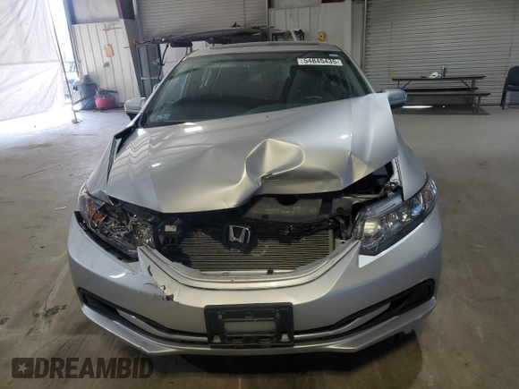 2015 Honda Civic EX with VIN 19XFB2F8XFE702789, listed as a Copart auction lot 54845435 with 19,367 mi miles and Clean Title. Bid and sale history available at DreamBid. Image 5.