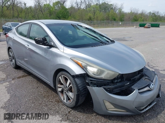 2015 Hyundai Elantra SE z VIN 5NPDH4AE1FH572184, wystawiony jako IAAI lot #41891020 z przebiegiem 261 395 mil mil oraz . Historia ofert i sprzedaży dostępna na DreamBid. Obrazek 1.