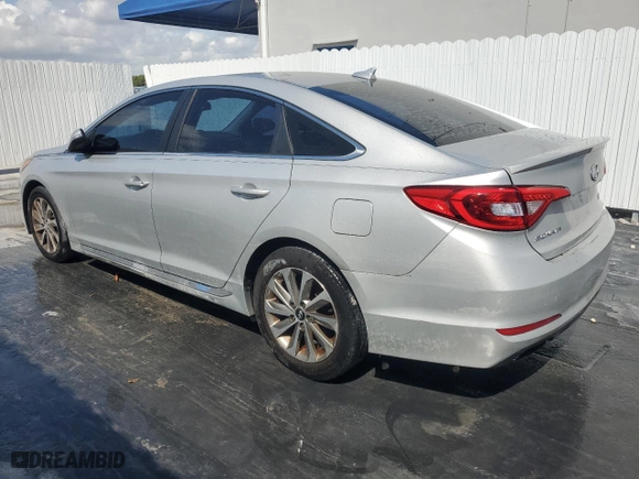 2016 Hyundai Sonata 2.4L Sport with VIN 5NPE34AF2GH434182, listed as a Copart auction lot 44385005 with 106,406 mi miles and Clean Title. Bid and sale history available at carsss.com. Image 2.
