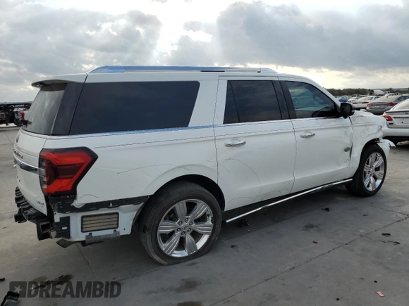 2022 Ford Expedition Max King Ranch with VIN 1FMJK1PT6NEA11370, listed as a Copart auction lot 78032954 with 39,975 mi miles and Salvage Title. Bid and sale history available at DreamBid. Image 3.