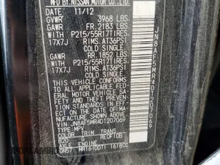 2013 Nissan Juke S with VIN JN8AF5MR4DT207069, listed as a Copart auction lot 54319035 with 82,885 mi miles and Salvage title. Bid and sale history available at DreamBid. Image 13.