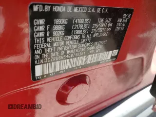 2016 Honda HR-V EX with VIN 3CZRU6H54GM740361, listed as a Copart auction lot 47611365 with 88,291 mi miles and Salvage Title. Bid and sale history available at carsss.com. Image 13.
