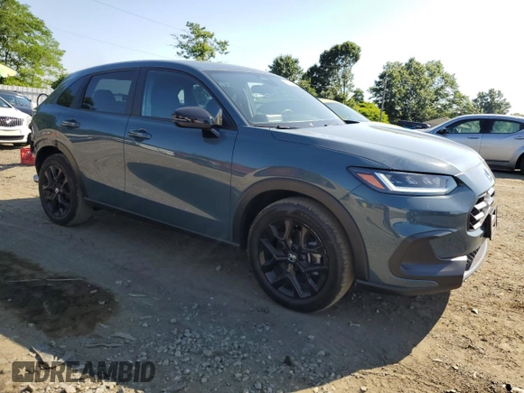 2024 Honda HR-V Sport with VIN 3CZRZ2H50RM749426, listed as a Copart auction lot 61462695 with 17,334 mi miles and Salvage title. Bid and sale history available at DreamBid. Image 4.