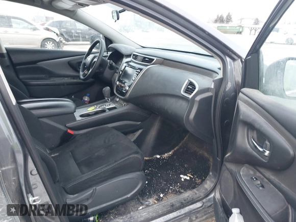 2019 Nissan Murano SL with VIN 5N1AZ2MSXKN166867, listed as a IAAI auction lot 41281068 with 107,219 mi miles and . Bid and sale history available at DreamBid. Image 5.