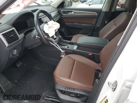 2021 Volkswagen Atlas SEL with VIN 1V2ER2CA5MC504333, listed as a Copart auction lot 43385145 with 47,437 mi miles and Salvage title. Bid and sale history available at DreamBid. Image 7.