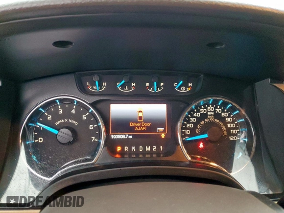 2014 Ford F-150 XL with VIN 1FTFW1CT5EKE89639, listed as a Copart auction lot 51458055 with 193,508 mi miles and Salvage Title. Bid and sale history available at DreamBid. Image 9.