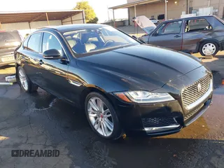 2018 Jaguar XF with VIN SAJBE4EV4JCY56439, listed as a IAAI auction lot 41390873 with 59,599 mi miles and . Bid and sale history available at DreamBid. Image 1.
